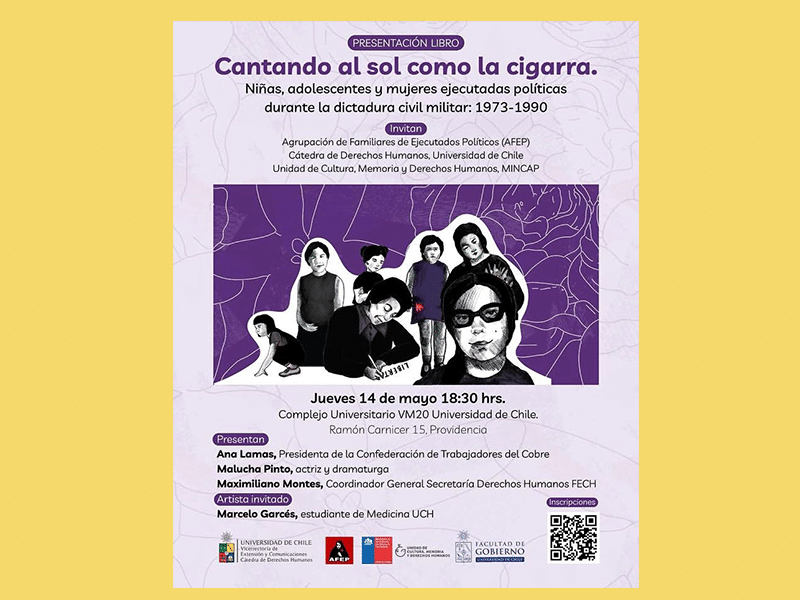 U. de Chile presentará libro que rescata historias de mujeres ejecutadas políticas en dictadura